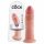 King Cock 9 - Dildo realista con base succionadora (23cm) - natural