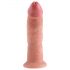 King Cock 9 - Dildo realista con base succionadora (23cm) - natural