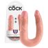 King Cock doble dildo (mediano) - natural