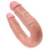 King Cock doble dildo (mediano) - natural