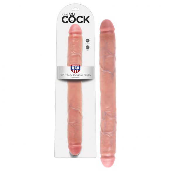 King Cock 16 dúo XXL 41 cm natural