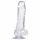 Dildo cristalino con base adherente