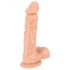 Amante europeo - dildo con testículos - grande (natural)