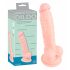 Dildo médico de silicona (18cm) - natural