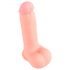 Medical - dildo recto de silicona médica (20cm) - natural