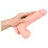 Medical - dildo recto de silicona médica (20cm) - natural