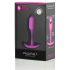 b-vibe Snug Plug 1 - tapón anal con peso (55g) - rosa