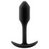 B-vibe Snug Plug 1 - Plug anal con peso interno (55g) - negro