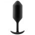 b-vibe Snug Plug 3 - Plug anal negro doble (180g)