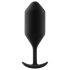 Enchufe Snug Plug 4 - Doble bola anal (257g) - negro