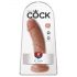 Dildo King Cock 20 cm - Natural oscuro