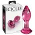 Icicles No. 79 - plug anal de vidrio rosa