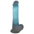 Dildo fosforescente azul con base adherente You2Toys Glow in the Dark