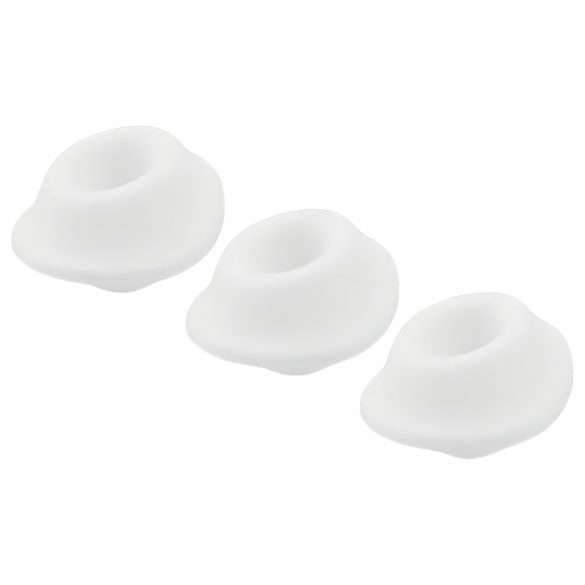 Womanizer Premium S - Juego de anillos blancos (3 piezas)