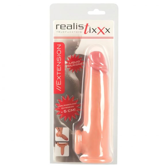 Realistixxx - Extensor de pene con anillo 19cm (natural)