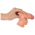 Realistixxx - Extensor de pene con anillo 19cm (natural)