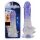 Crystal Clear - Clear Dildo with Suction Cup - 7.7 inch (Transparent-Purple) 