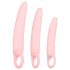 SMILE - Entrenador vaginal - set de dildos - rosa (3 piezas)