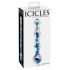 Icicles No. 08 - Doble placer de vidrio ondulado (transparente-azul)