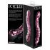 Icicles No. 55 - Doble dildo de cristal para punto G (rosa)