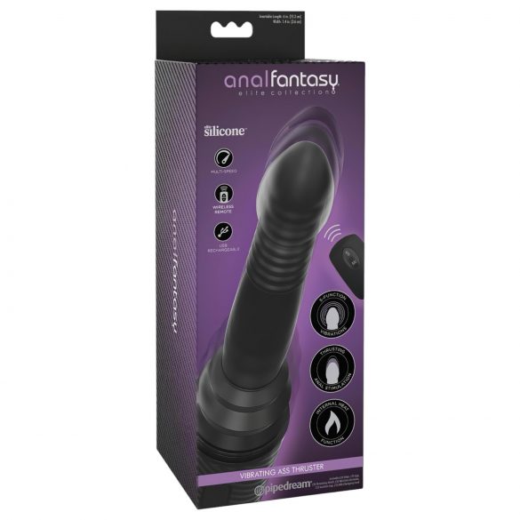 Empujador Anal Fantasía - Vibrador Negro