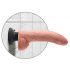 King Cock 9 - flexible vibrador 26cm piel natural