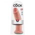 Rey Cock 10 - Gran Dildo con Base, 25cm - Natural