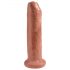 King Cock 7 - Dildo realista (18cm) - tono oscuro