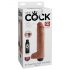 King Cock 10 - Dildo realista 25cm eyaculador - natural