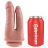 King Cock Doble Placer - Dildo realista doble (natural)