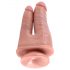 King Cock Doble Placer - Dildo realista doble (natural)