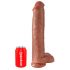 King Cock 15 - Dildo Gigante (38cm) - Tono Oscuro