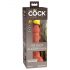 King Cock Elite 6 - consolador realista oscuro con base, 15cm