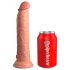 King Cock Elite 9 - Dildo realista con base de succión 23 cm - Natural