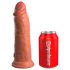 King Cock Elite 8 - Vibrador realista 20cm (tono oscuro)