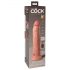 King Cock Elite 9 - vibrador con ventosa 23cm - natural