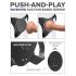 Body Dock G-Spot Pro - arnés con control remoto (negro)