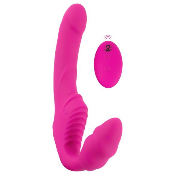 Strap-On sin correas – Vibrador rosa adaptable