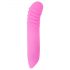 Mini vibrador rosa brillante recargable