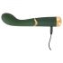 Vibrador resistente G-punto verde recargable Emerald Love