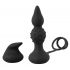 Rebel 2en1 - vibrador anal y anillo (negro)