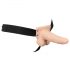 You2Toys Strap-On: Vibrador hueco recargable (natural)