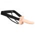 You2Toys Strap-On: Vibrador hueco recargable (natural)