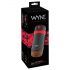 WYNE 04 - Masturbador vibrador y succión (negro-rojo)