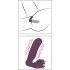 Javida RC - Vibrador clitorial 2 funciones con control remoto (lila)