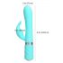 Pillow Talk Lively - vibrador turquesa con brazo estimulador