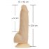 Vibrador rotatorio Naked Addiction 18cm - natural