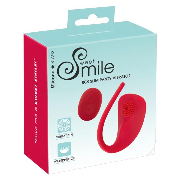 SMILE Slim Panty - vibrador inalámbrico recargable (rojo)