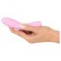 Mini rosa Cuties 3 - vibrador acanalado, recargable y resistente al agua