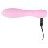 Mini rosa Cuties 3 - vibrador acanalado, recargable y resistente al agua